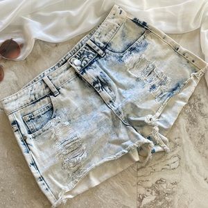 Forever 21 Cut-Off Ripped shorts.